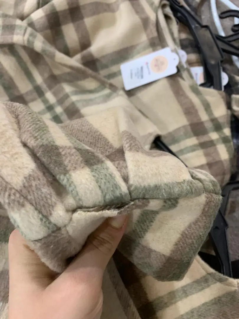 3593-کفتان چهارخونه پشمی (ایراد دار)